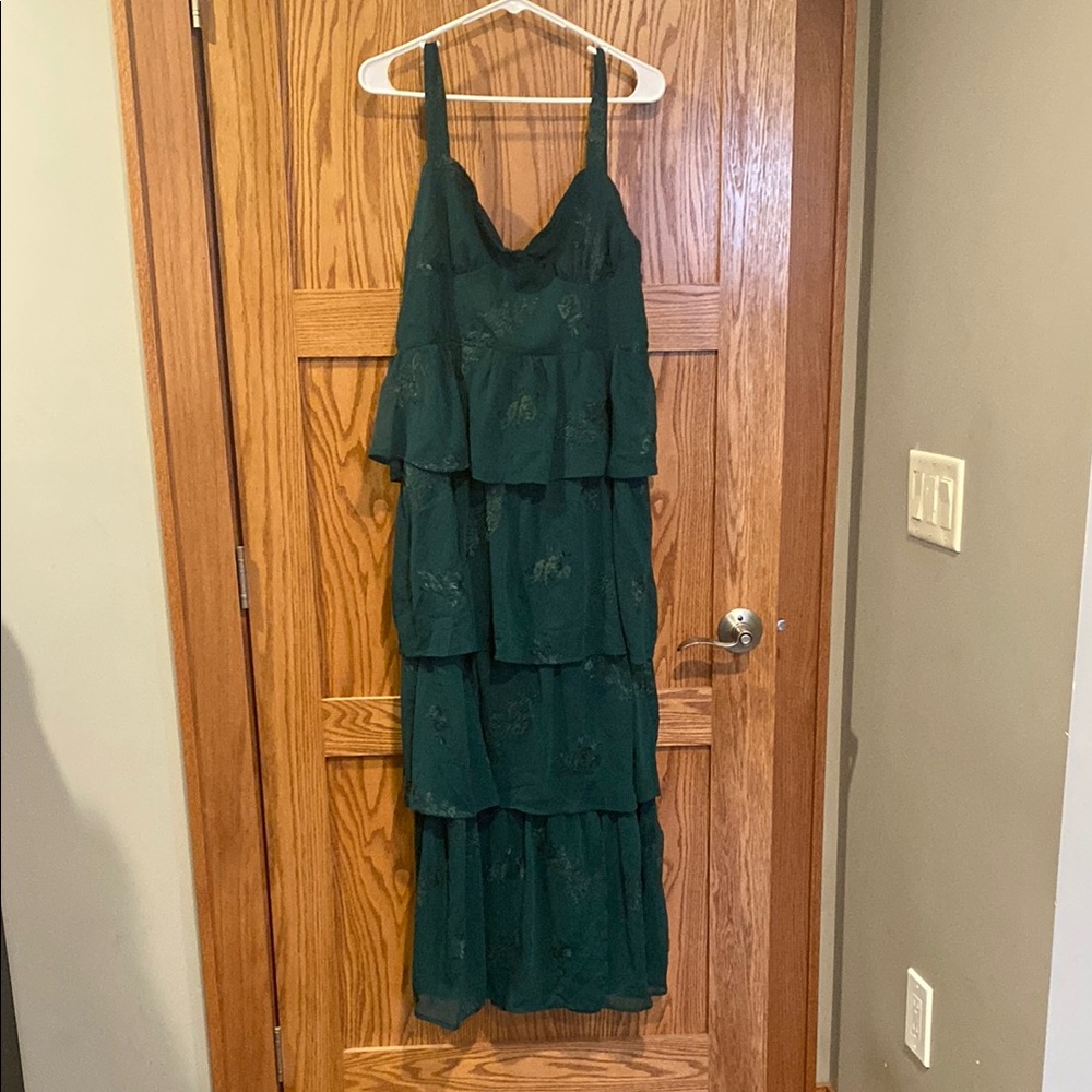 Altar’D State Dark Green Layered Dress NWT XXL